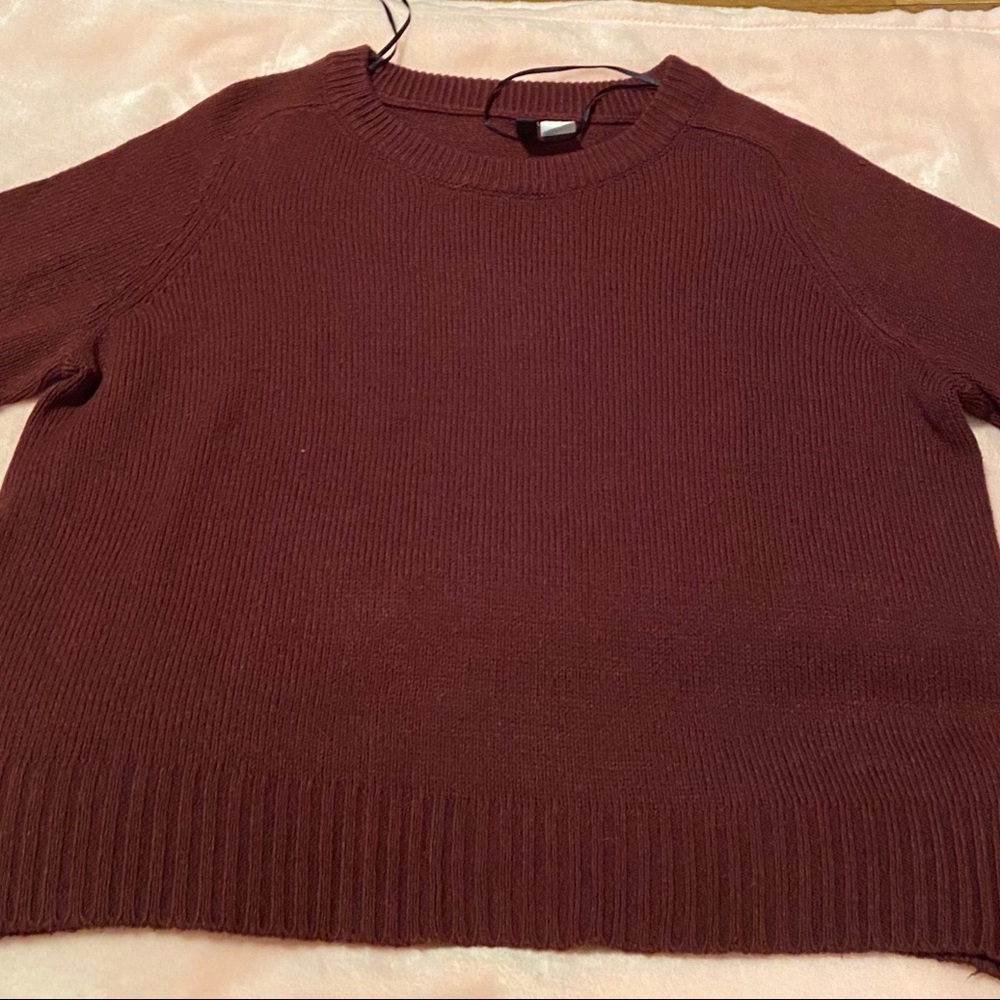 Burgundy Knit Sweater 💕